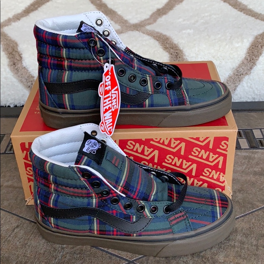 VANS SK8-Hi REISSUE TARTAN GUM BLACK/CLASSIC WMNS - Picture 2 of 16